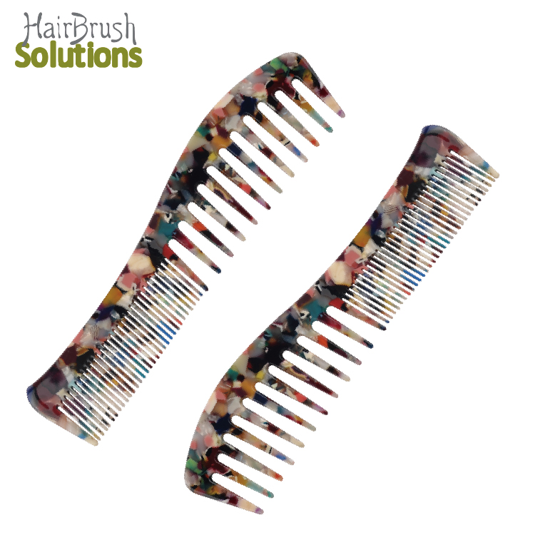 Tortoise Wide Comb Hair Detangling Comb Celluloid Acetate Hair Comb Wide Teeth Pocket Comb Detangler Styling Comb